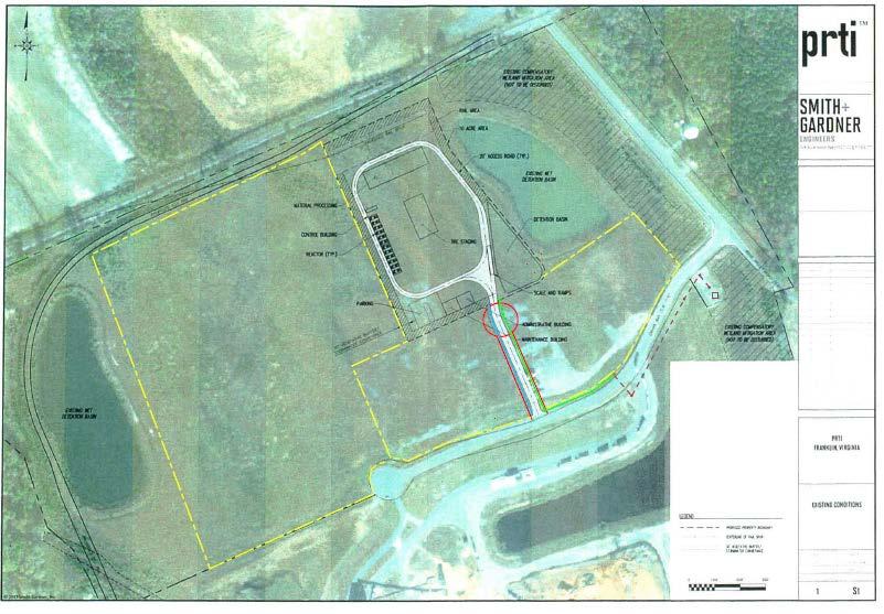 ATTACHMENT 1 Proposed Road R/W Proposed waterline extension Proposed sewerline extension