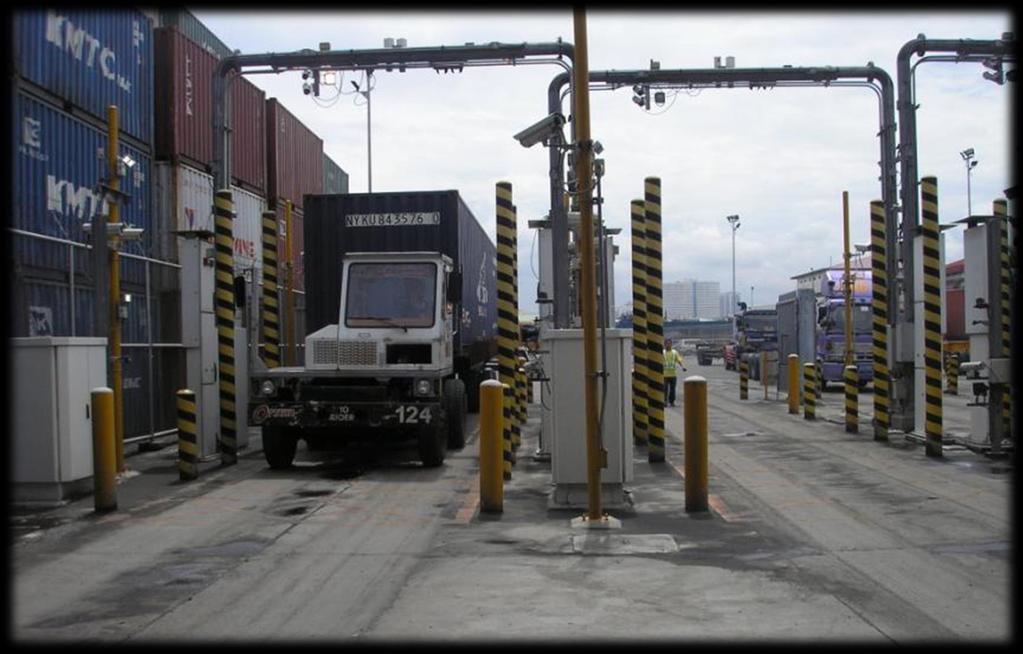 Container vans and cargo from abroad were screened for
