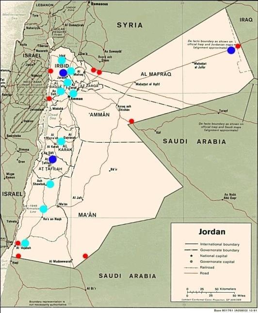 Distribution of Jordan Radiation Portal Monitors 2004: the first RPM was installed