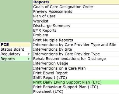 Print the updated Daily Living Support Plan and the Behavior Support plan. Remove the previous care plans and replace with the updated care plans into the designated care plan binders.