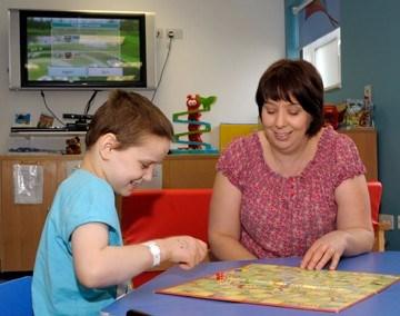 Food and drinks are not allowed in the playroom as there may be children playing in there who cannot eat and drink. We have a play specialist on the ward from Monday to Friday 9am to 5pm.