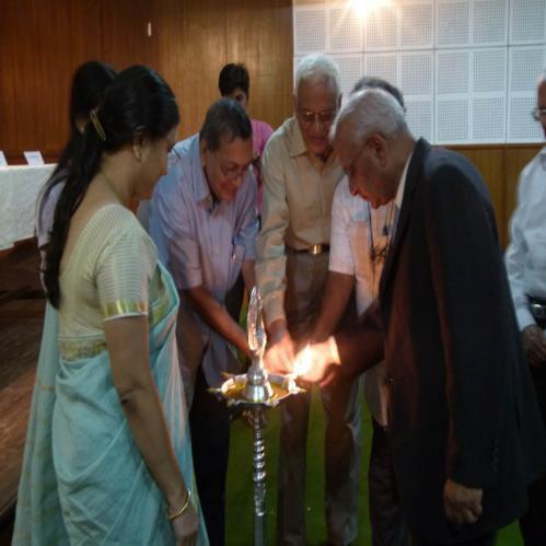 Enlightening of Diya The conference started with lightning of diya by Dr. Arun Kr. Majumdar (senior scientist, Ridgecrest USA), Prof. (Dr.) Sutapa Mukherjee (Principal, BPPIMT), Prof. (Dr.) S. C.