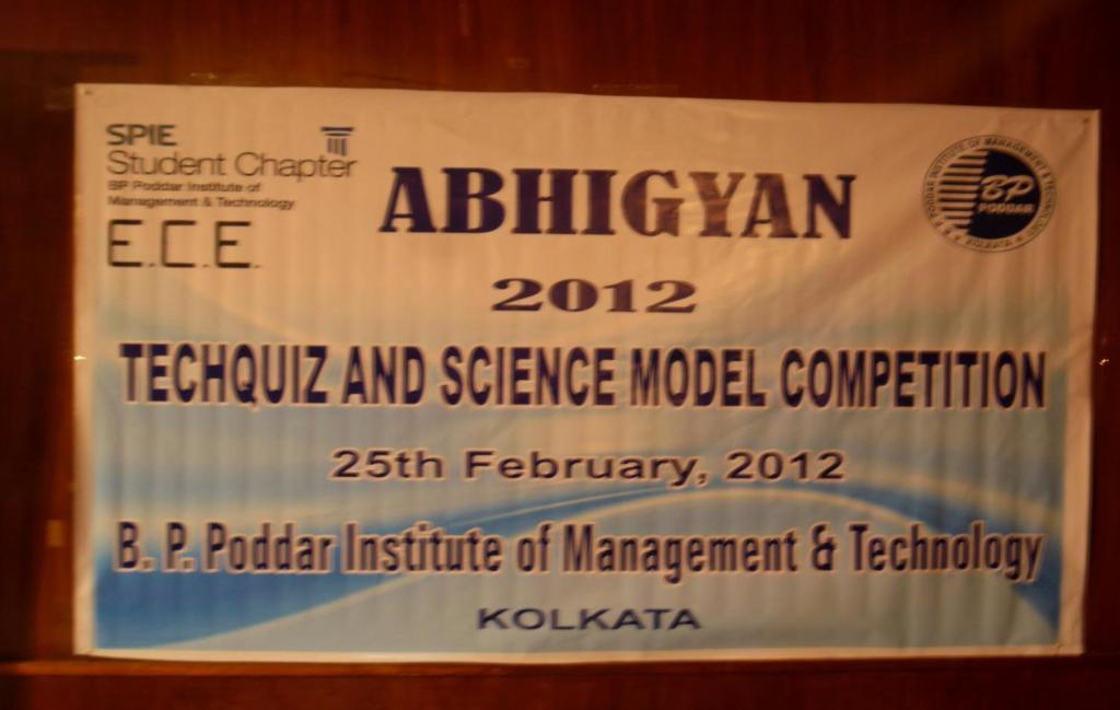 2.Organization of a technical quiz competition and a Science Model competition called ABHIGYAN AT B.P.