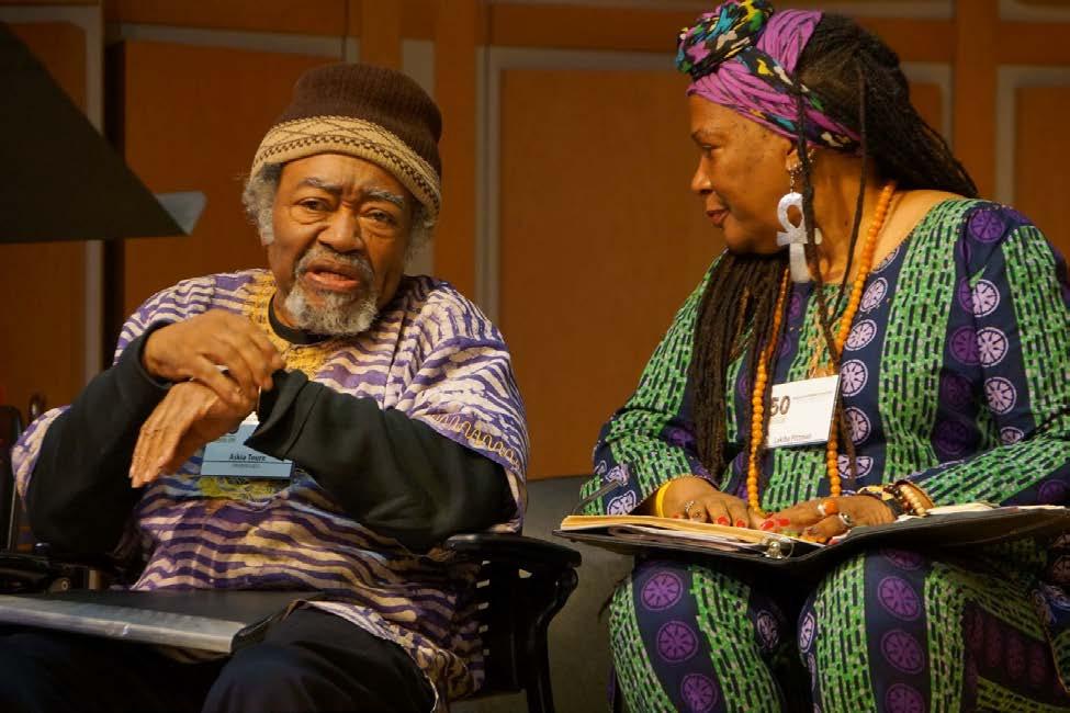Askia Touré, one of the original articulators of the Black Arts Movement, discussing the importance of the Movement with Lakiba Pittman, a published poet, writer, artist and director for the Office