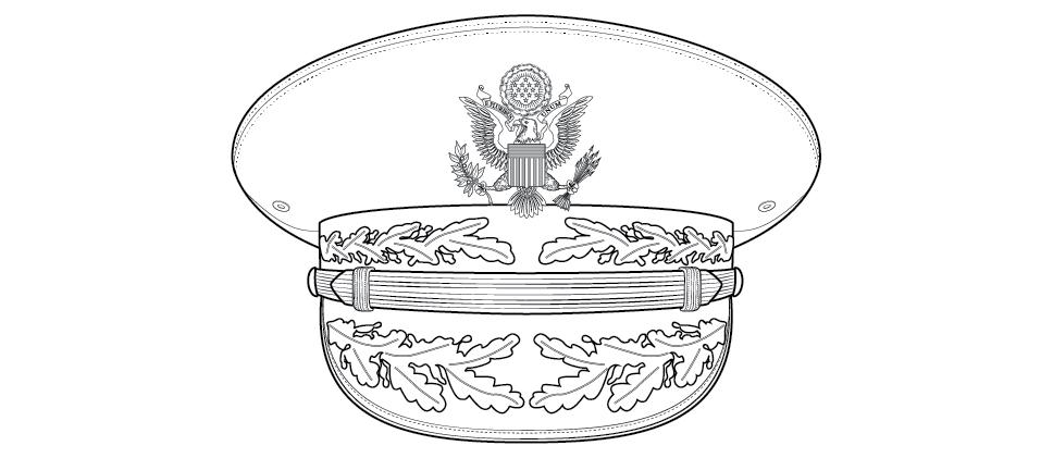 Figure 11 11. Service cap, blue, general officers (optional) Figure 11 12.