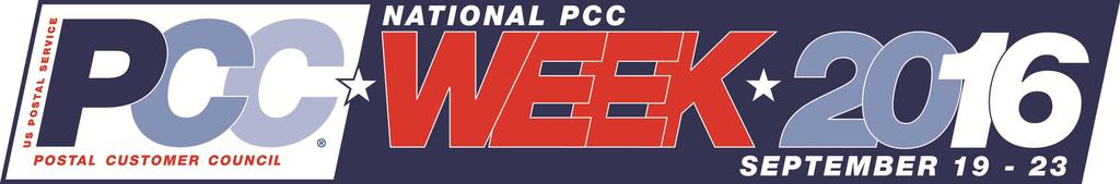 NATIONAL PCC WEEK Dates: Monday Friday, Sept. 19 23, 2016 Theme: Tune Into Note: All PCC Leadership Award and Premier PCC nominations are due no later than June 1, 2016. Please commit and submit!