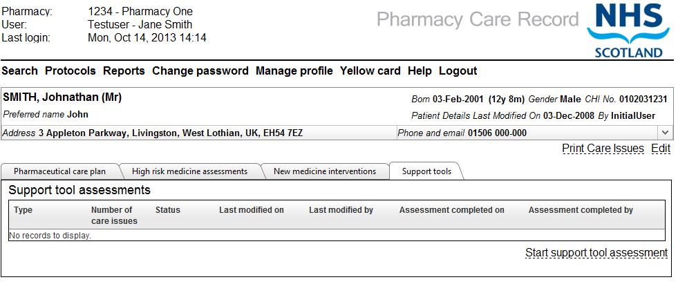 Gluten-free support tool assessment The user can navigate back to the patient home from the link at the bottom of the review page. 7.