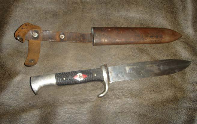 Hitler Youth Knife brought home by Doug Lawler.