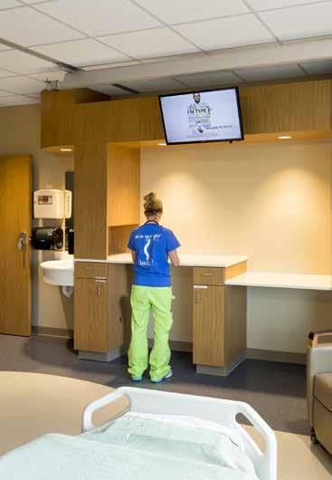 Patients benefit from larger private rooms that embrace the involvement of friends and family members.