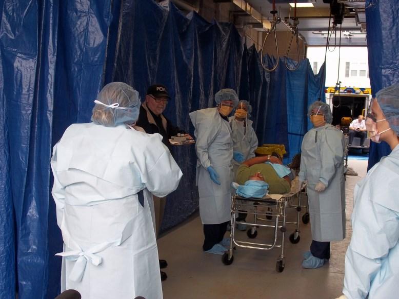 Regional Medical Center. The emphasis in this exercise is to provide medical treatment as soon as possible and not get overwhelmed by the possibility of radiological contamination.