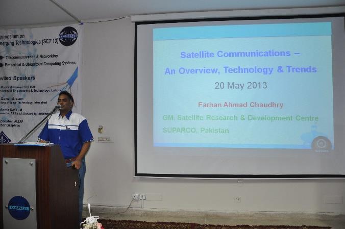 Mr. Farhan Chaudhry, General Manager, Satellite Research and Development