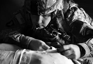 Y E A R O F T H E N C O A Soldier training at the Medical Simulations Training Center, Fort Campbell, Kentucky, in 2008.