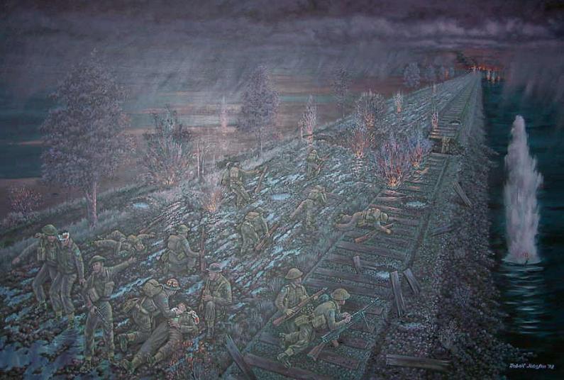 VOLUME 16, ISSUE 3 (2015) Depiction of the conditions of the Causeway on the night of 31 October 1 November 1944 and the Calgary Highlanders, http://www.calgaryhighlanders.