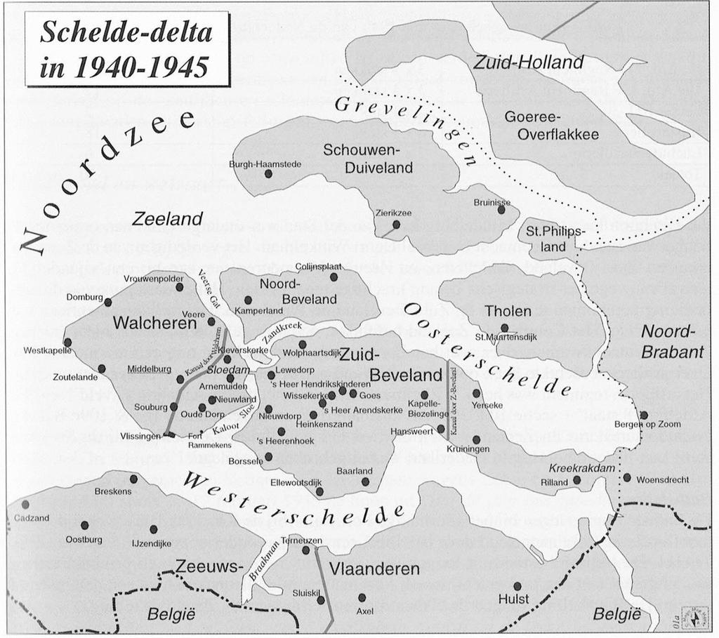 VOLUME 16, ISSUE 3 (2015) Map: Scheldt Delta, 1940-1945. The Germans were heavily ensconced on both sides of the West Scheldt.