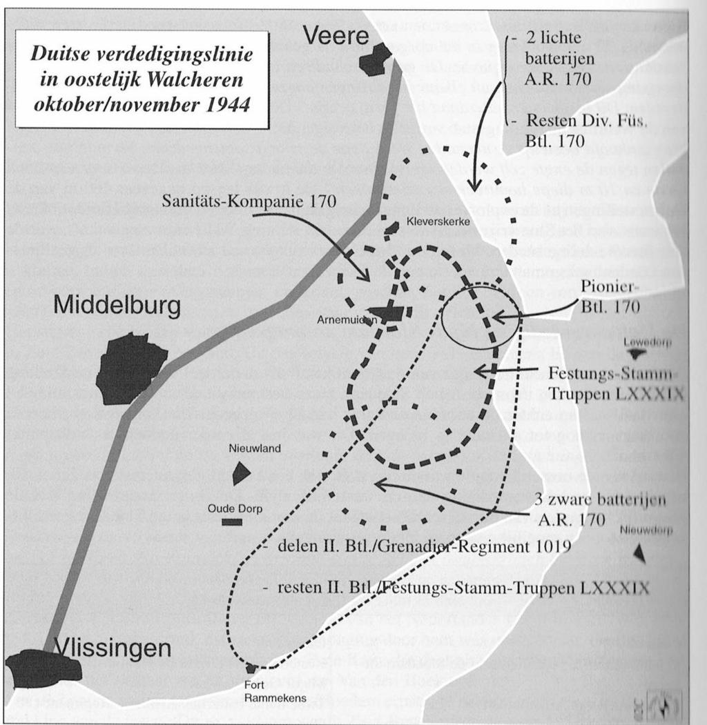 JOURNAL OF MILITARY AND STRATEGIC STUDIES Map: German defenses, Eastern Walcheren causeway. The Germans had spent years strengthening the defences on the causeway s western end.
