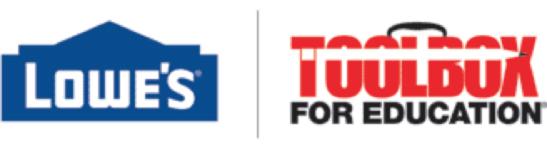 gov/home.aspx The Lowe's Toolbox for Education grant program Spring 2015 cycle is now open. The deadline for submitting applications for this grant cycle is February 13, 2015 11:59pm EST.