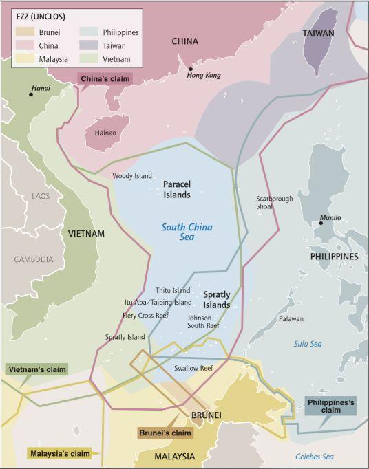 Regional ambitions South China Sea 90% claimed by China (70% VN, 30% PH) Overlapping boundary claims; disputed sovereignty
