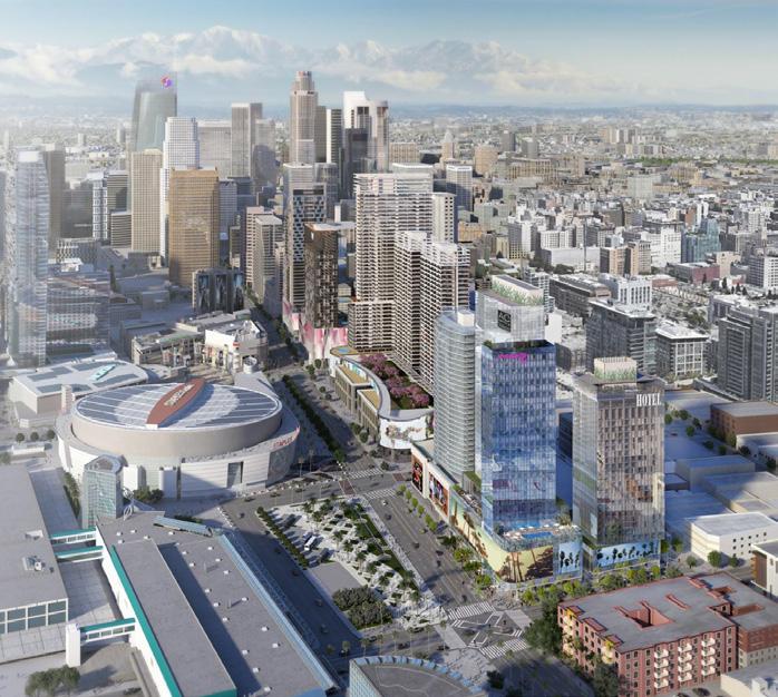 will include 1,153 hotel guest rooms, 13,145 square feet of ground-floor commercial space, and several publicly-accessible rooftop amenity spaces.