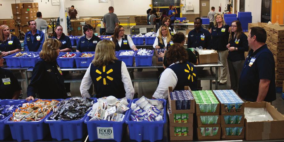 donations from the company, the Walmart Foundation, customers and associates. Strengthening local communities creates a virtuous circle of value for business as well as society.