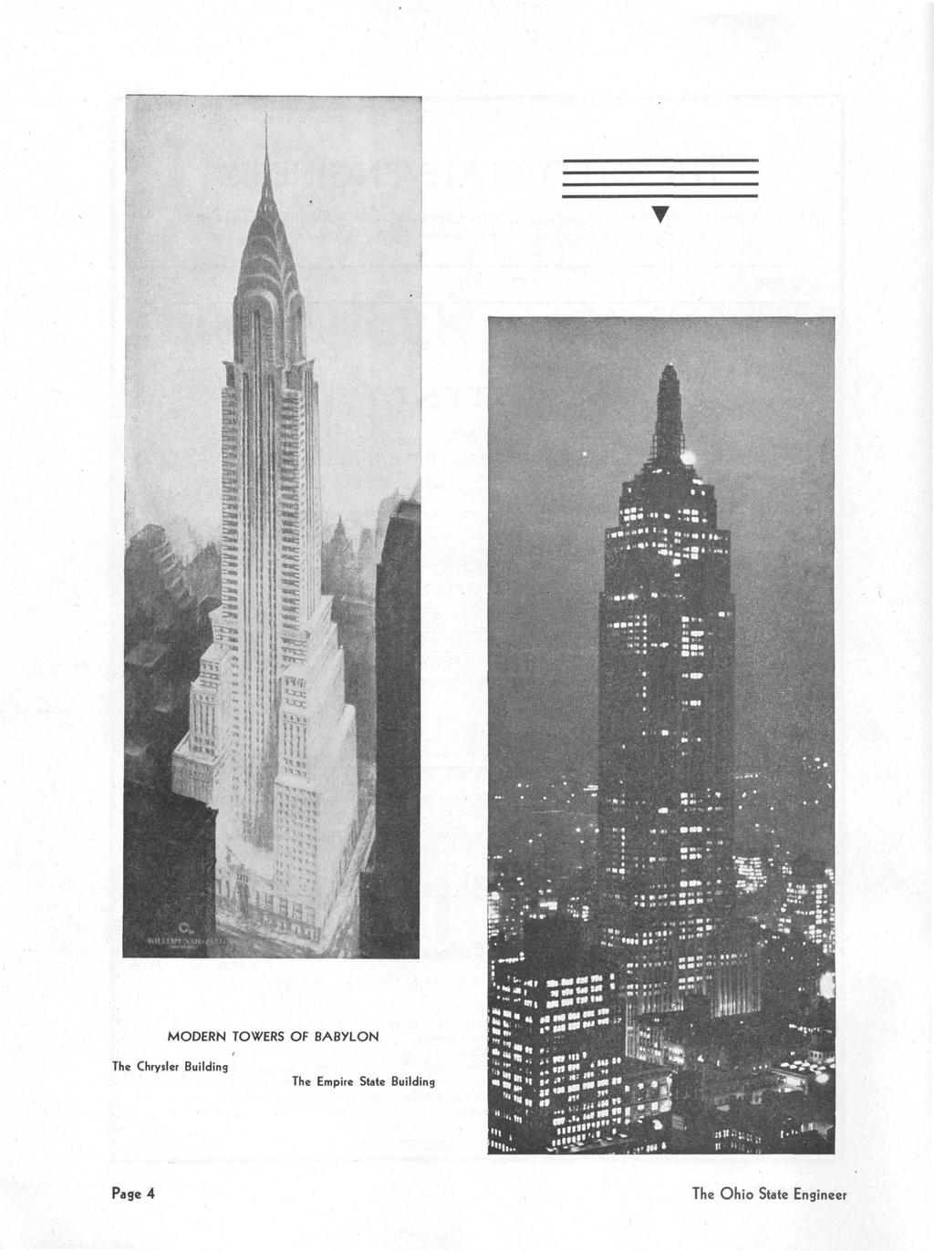 MODERN TOWERS OF BABYLON The Chrysler Building The