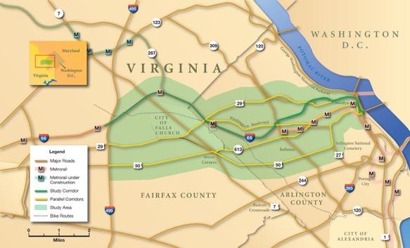 Project Corridor * The Corridor is defined as I-66 from I-495 to US 29 in Rosslyn and the parallel facilities: