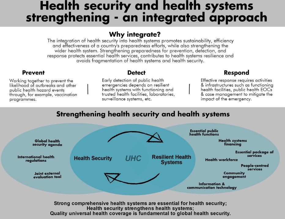 Point 4: Drive integration between health security and health systems See: