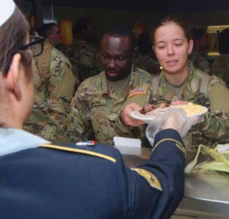 Dining facilities changed their interior décor to help Soldiers forget about home for almost two hours.