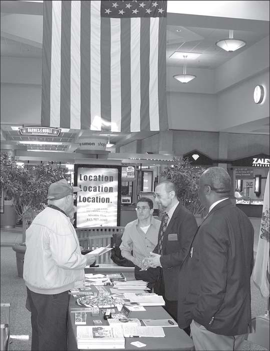 OUTREACH ACROSS THE STATE The Veterans Outreach kiosk has been popular with crowds at