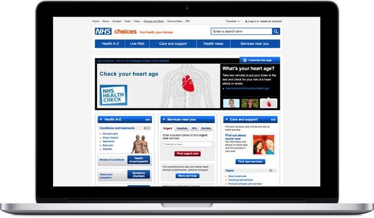 uk/mynhs) Comprehensive general health and social care information and data about conditions, treatments and services Aimed at those