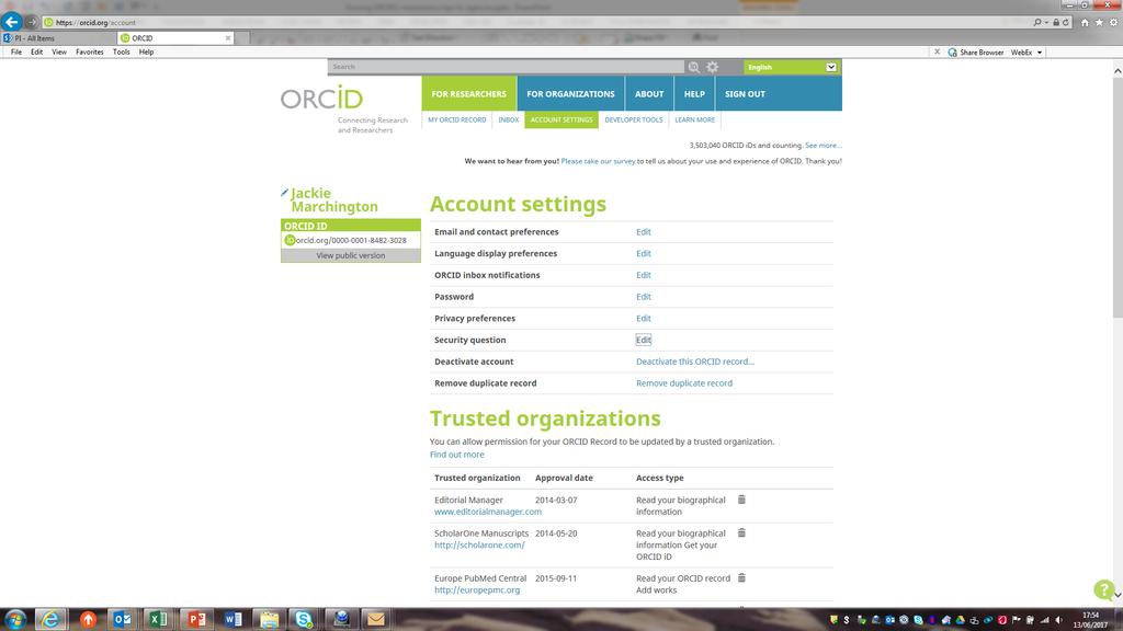 UNAUTHORIZED BREEDING Not possible to have more than one ORCID associated with a single email
