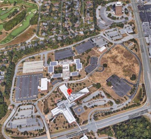 AstraZeneca 30-acres campus -- large enough to accommodate mixed-use redevelopment.