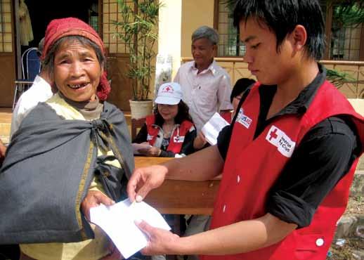 Responses to Typhoons Ketsana and Mirinae 9 American Red Cross Mrs. Y Xeng, a beneficiary in Village.