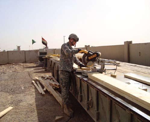 Soldiers of the 1st Battalion, 5th Cavalry Regiment and the 11th Iraqi Army Headquarters. In order to be more hands-on, we must share everything including workspace, stated Maj.