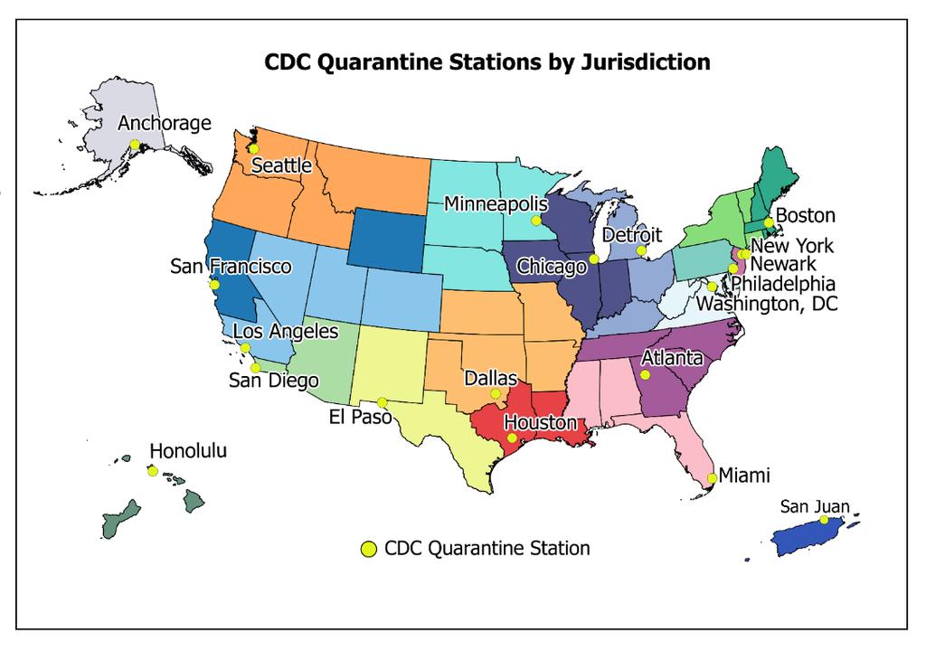 CDC Quarantine Stations at US Ports of Entry Division
