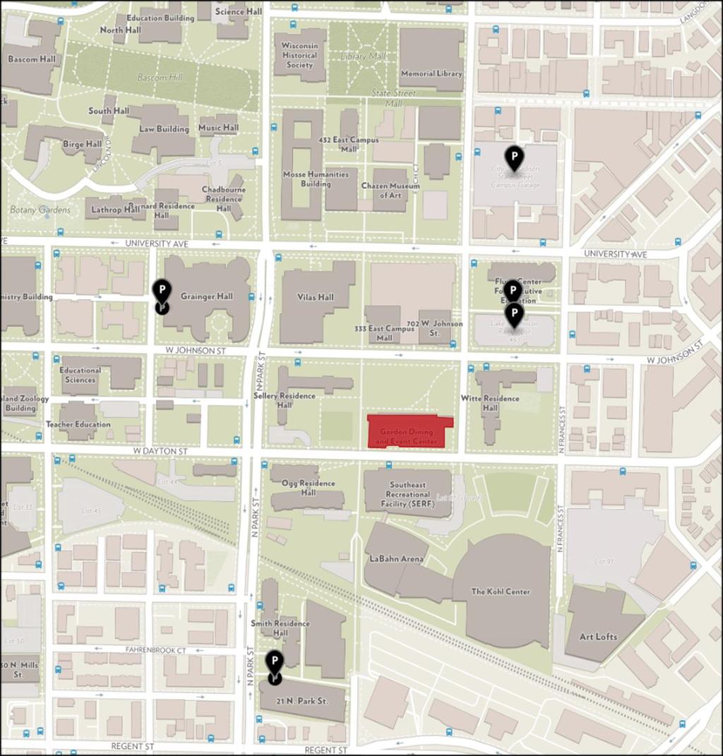 PARKING GUIDE The conference is held at: Gordon Dining and Event Center 700 W. Dayton St.