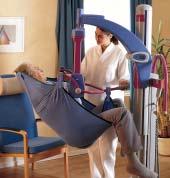 Using the intuitive handle control, the nurse can feel the movement and position of the patient.