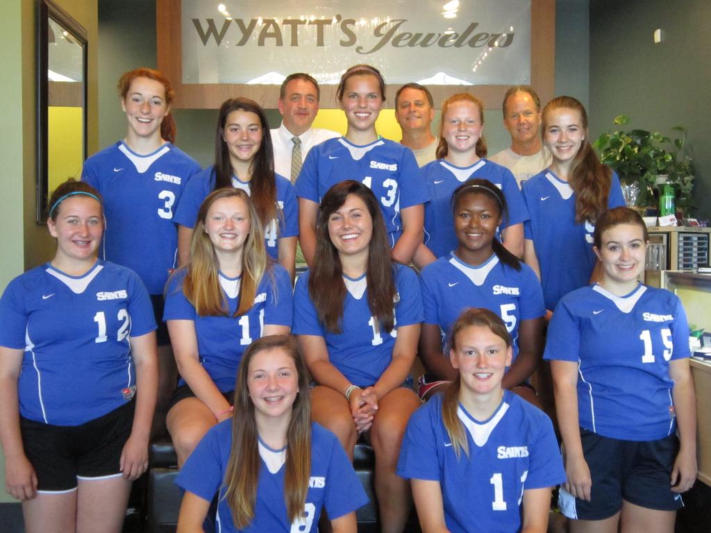 Wyatt s Jewelers wishes the Saints Soccer Team success both on the field, and in their studies this year.