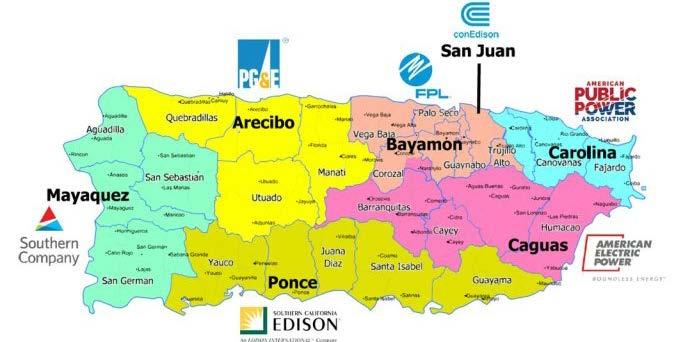 IMTs (see map) arrived in December and continue to work with PREPA to coordinate and support the restoration effort.