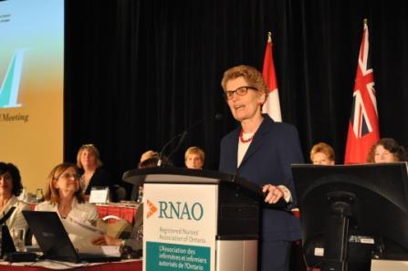 Progress Made 2013: Premier Wynne announced expanded RN scope
