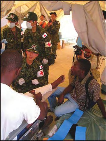 The Ministry of Defense/Self-Defense Forces, in response to the Haitian government s request, dispatched the Disaster Relief Medical Assistance Team.