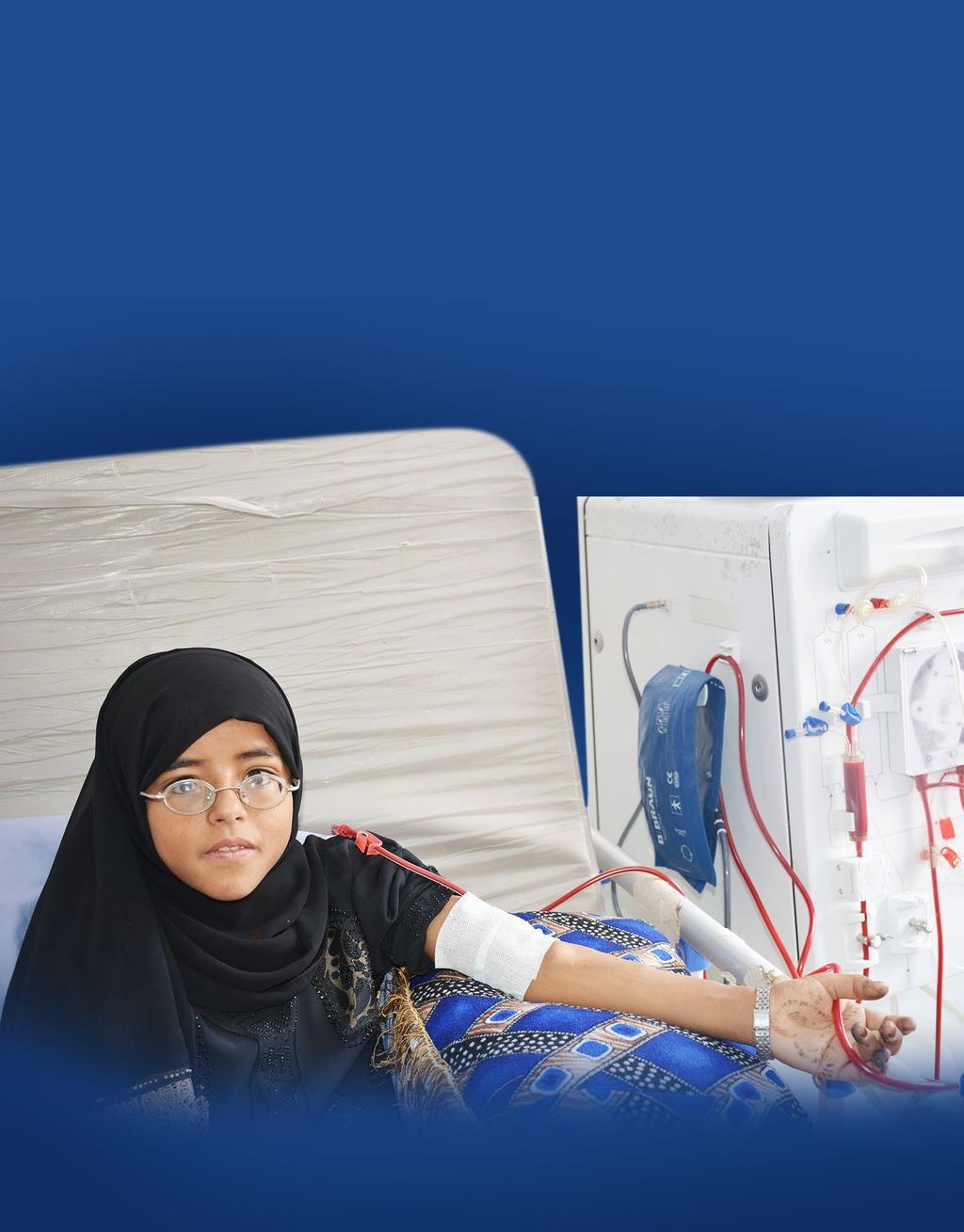 50 ANNUAL REPORT 2017 Seham: Seeking dialysis in the midst of crisis It is not only the kidney pain and gradual loss of vision that make 10-year-old Seham s life challenging.