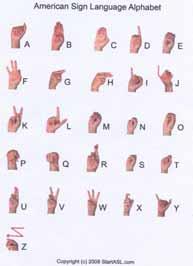 learn simple sign language in case they encounter any deaf or hard of hearing person who can not speak well