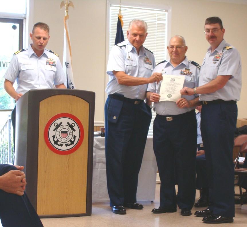 Continued from page 9 Flotilla 12-4 Chartering Ceremony Capt