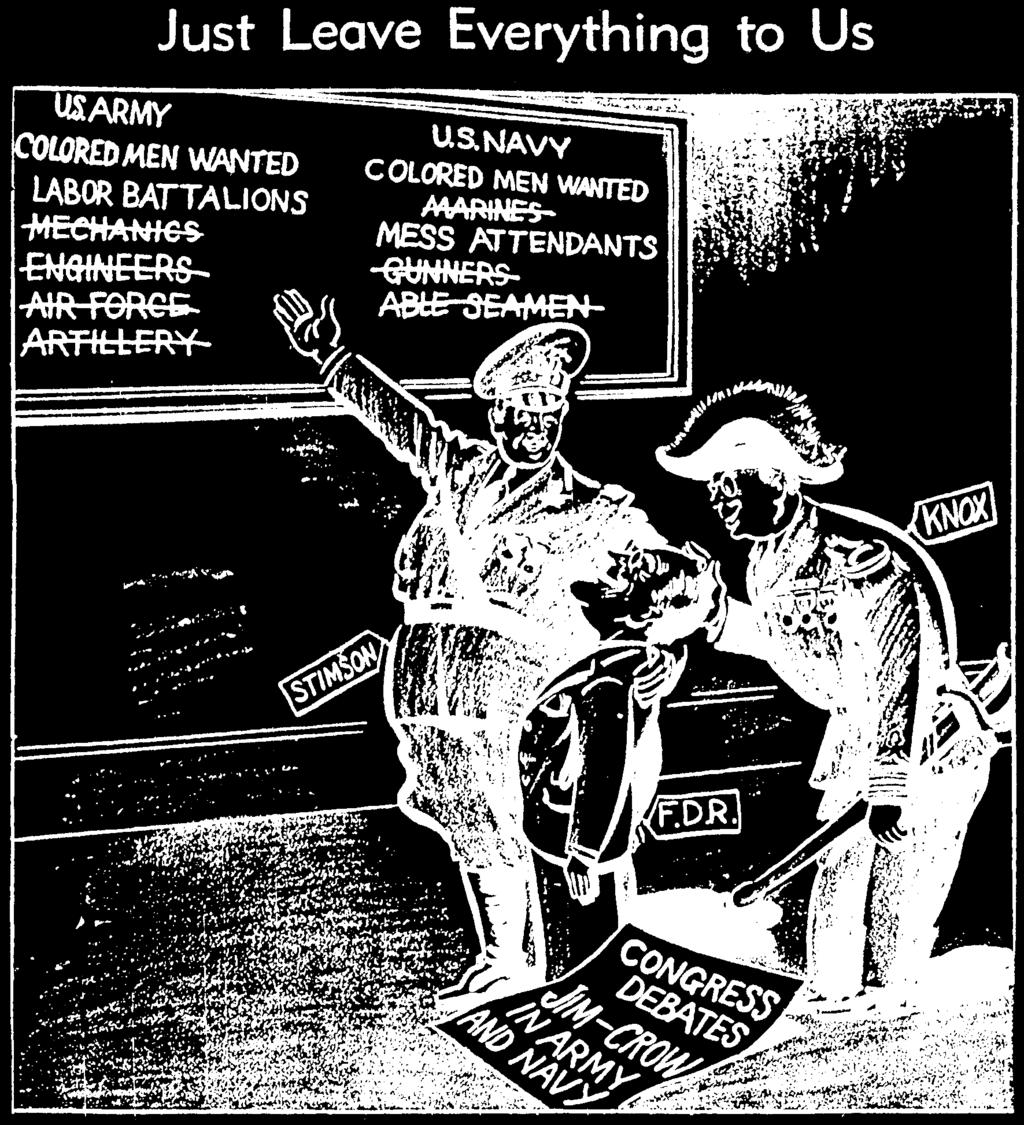 From The Afro-American, September 7, 1940. in the wrong direction, White and Randolph continued to lobby (but in vain) for integrated training and service units.