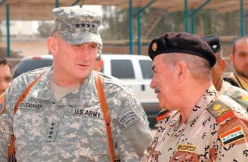 Page 4 April 22, 2006 9th Division hosts senior U.S. Army officer By U.S. Army Sgt. 1st Class Rick Brown MNSTC-I Public Affairs TAJI, Iraq The commander of the 9th Iraqi Army Division, Maj. Gen.