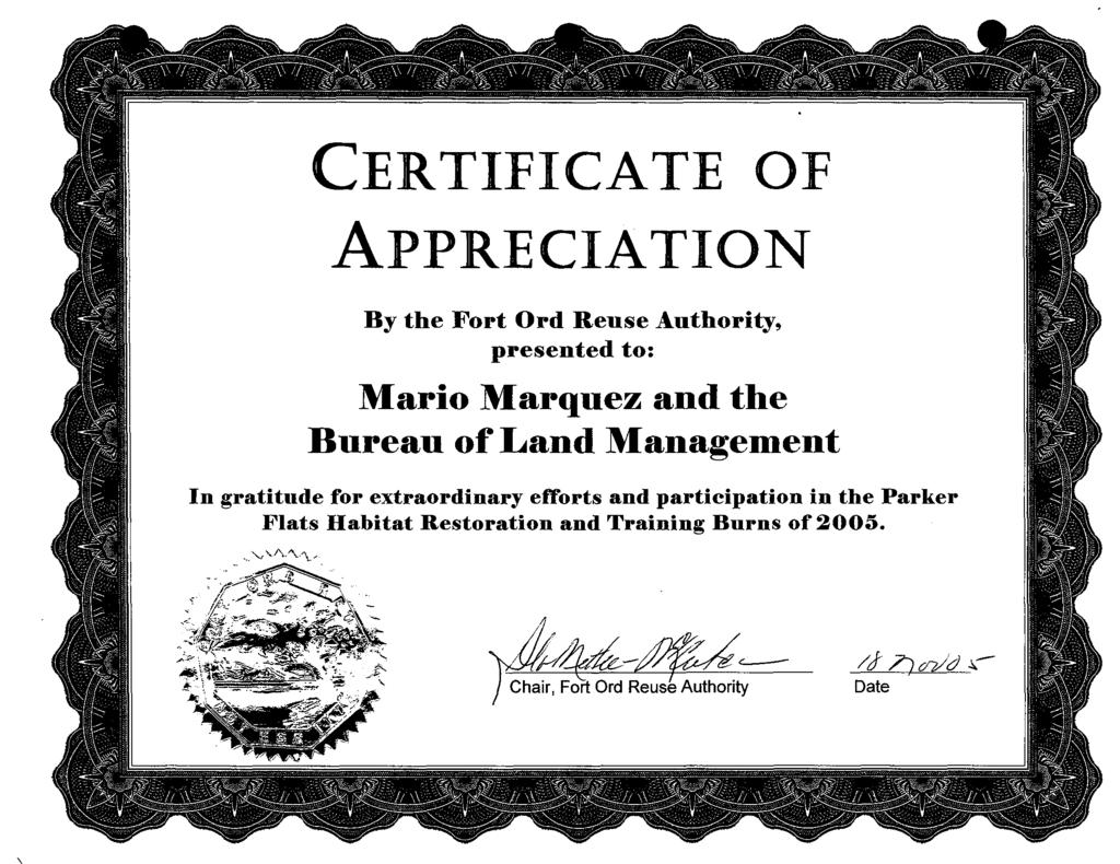 Mario Marquez and the Bureau of Land