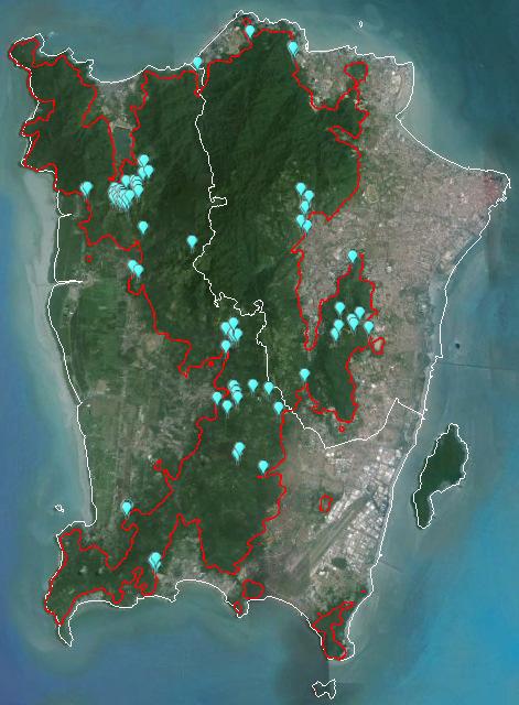 Cases of illegal hill land clearing, 2008-2015 Pantai Aceh Teluk Bahang Penang Hill 68 cases identified by MBPP;