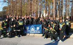 NEWS Courtesy photo Blythewood JROTC provided support to Soldiers taking part in Fort Jackson s 100-mile run March 15 to celebrate the post s centennial.