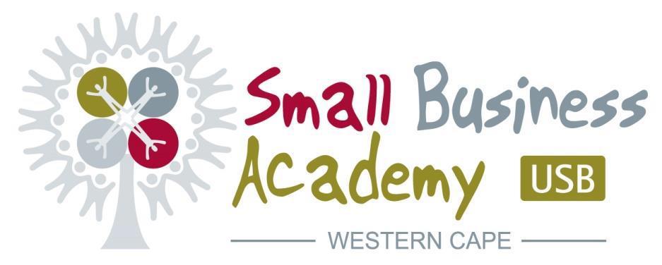 USB Small Business Academy Development Programme Application for Admission to Study Class of 2019 The University of Stellenbosch Business School s Small Business Academy (SBA) Development Programme