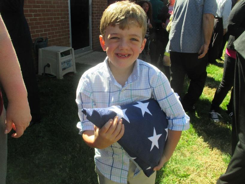 RIP PAUL TALBERT HIS GREAT-GRANDSON TOOK OVER PAUL S INTERMENT FLAG An Appreciation & Awards program honored over 35 World War II survivors at the
